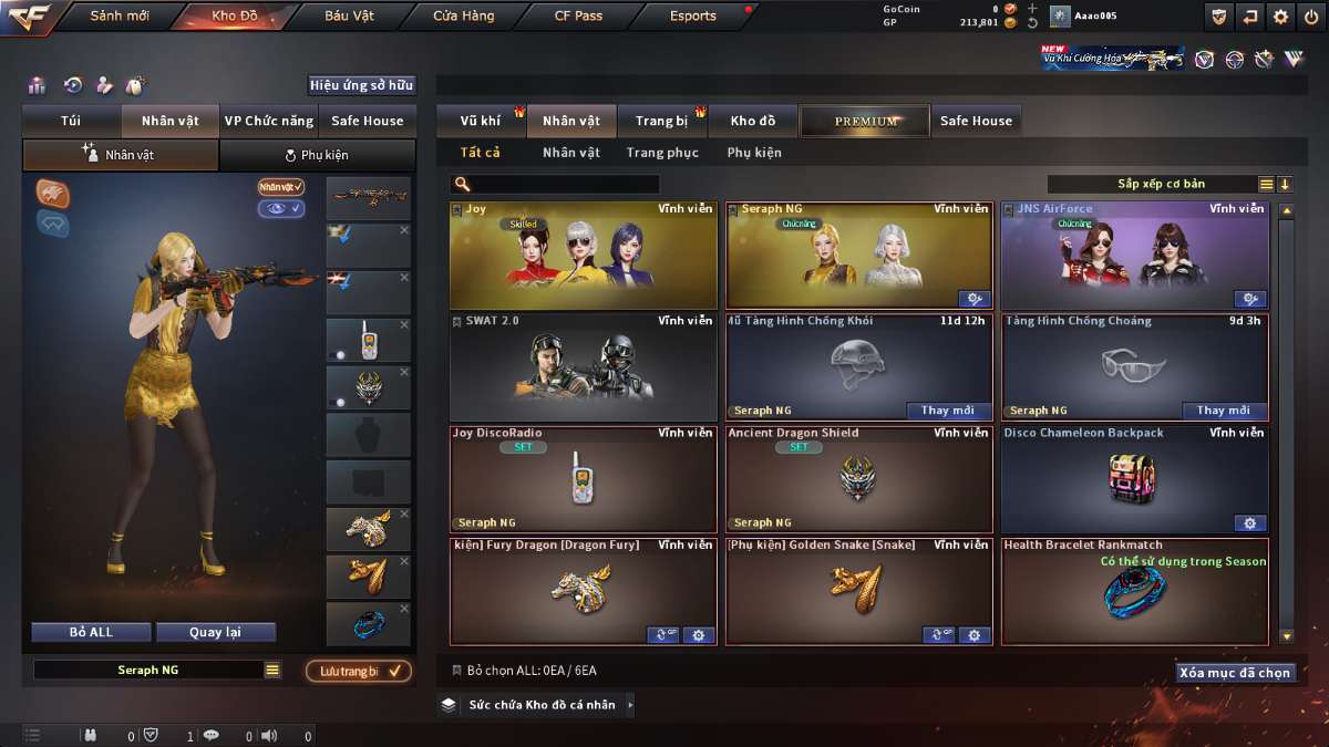 shop acc cf uy tin gia re